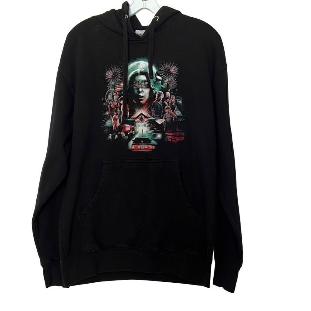 Unisex Stranger Things Netflix Black Hoody Sz.M